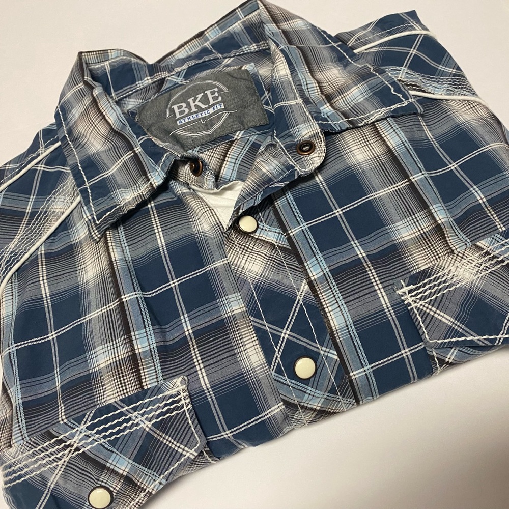 BKE | Men’s Athletic Fit Long Sleeve Button Down